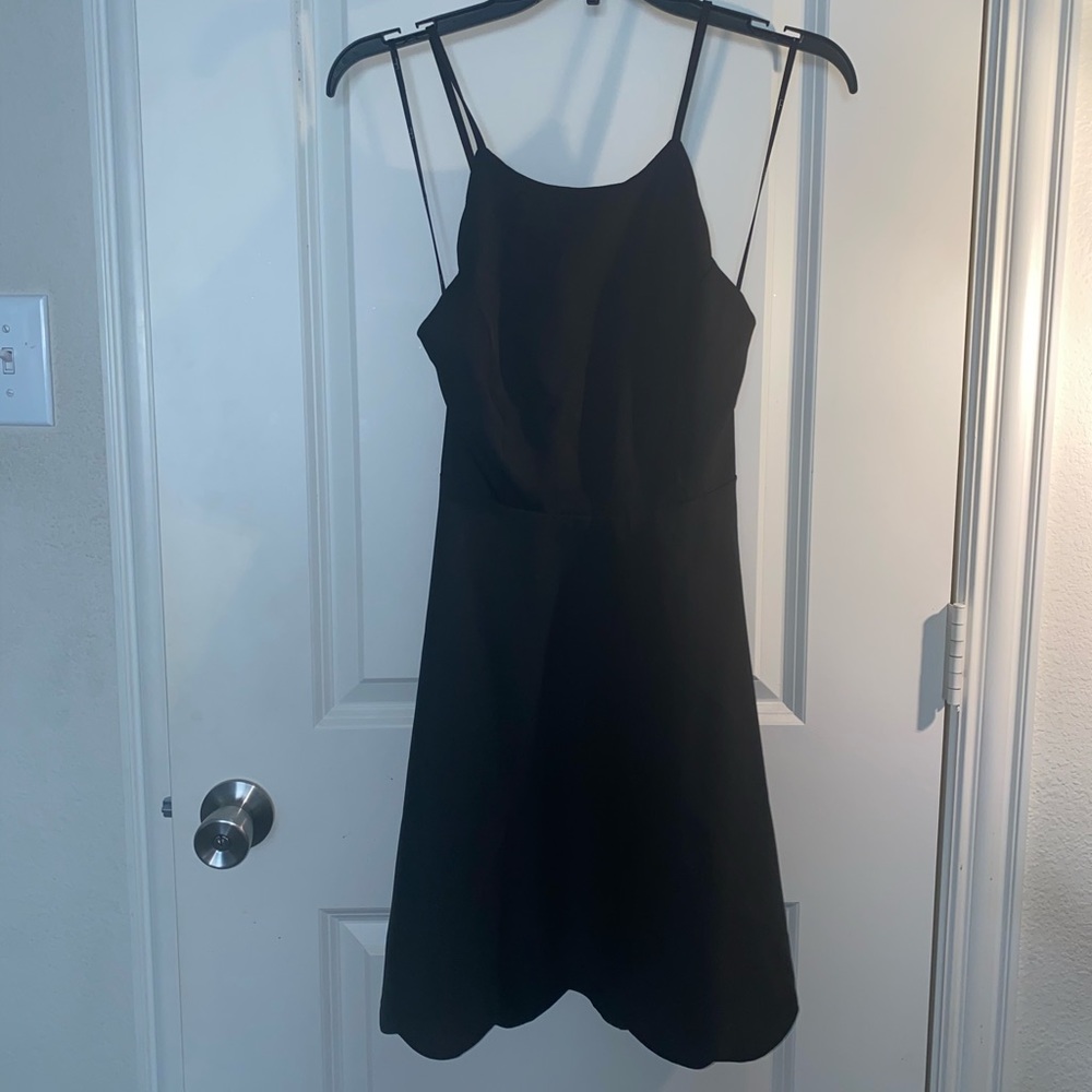 Little black halter dress